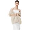 BEAUTELICATE Stola Coprispalle Pelliccia Sintetica Donna Scialle Sposa Pelliccia Sciarpa Elegante per Invernale Matrimonio Cerimonia Damigella