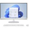 HP All-in-One 27-cr0002sf PC desktop 27 FHD (AMD Ryzen 7 7730U, RAM 16 GB, archiviazione 512 GB SSD, Windows 11 + tastiera AZERTY e mouse) Bianco
