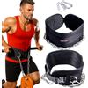 JSM FITNESS Cintura per Zavorra Palestra con Catena 240kg e 2 Moschettoni - Cintura Pesi Bodybuilding e Calisthenics Uomo | Supporto Neoprene per Dip, Fitness, Powerlifting, CrossFit