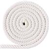 XINSHUNCAN Corda Di Cotone 20mm 5m, Corda Macrame Bianca Naturale, Corda Di Cotone Morbida Intrecciata Spessa 4 Fili Per Bricolage Fai Da Te, Appendere A Parete, Ganci Per Piante, Giardinaggio