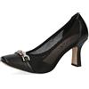 CAPRICE Décolleté da Donna in Mesh con Plantare, Nero (Black Comb), 39 EU