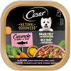 Cesar natural goodness casserole salmone guarnito con olio di pesce, spinaci e carote 100 g
