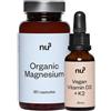nu3 Magnesio bio + Vitamina D K2 vegan in gocce 1 pz Set