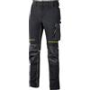U Power Pantalone Da Lavoro In Tessuto Stretch Idrorepellente Atom U-Power Nero E Giallo
