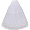 ZZALLL2 Cerchi 1 Strato Gonna in Filato Sposa Abito da Sposa da Sposa Supporto Sottoveste Costume da Donna Gonne Fodera Fodera