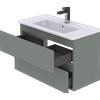 RiveShop - Composizione Allegra mobile con lavabo 80cm 2 cassetti : Finiture Allegra - Verde Salvia