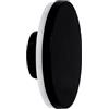 Wisdom Applique Led da parete 12W Rotondo slim Nero IP65 Bianco neutro 4000K Wisdom