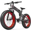 OBA E-Bike OBA-BikeT025, bicicletta bici elettrica 60 km di Autonomia,25 km/h, Motore 48V 250W 15AH, computer con display a colori