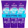 Aussie Instant Freeze Sculpting Maximum Hold Hair Gel with Jojoba Oil, Sea Kelp and Australian Aloe, 7 Oz (Triple Pack)