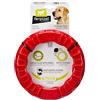 Ferplast Gioco Cane, Anello Dispenser Crocchette Cani, in Materiale Durevole da Masticare, Aroma Carne, per Igiene Dentale, SMILE Anello Fitness, Giochi per Cane Grande, Rosso