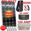 aleshop KIT FOTOVOLTAICO 2 KW PANNELLO 250W BATTERIA 120 AH CAMPER barca ACCUMULO baita