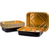 CONTITAL AS223600 Eclipse oro/nero vaschetta 8 porzioni mm 322x262x60h 25 pezzi