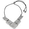 Vestopazzo Vlnet collana a filo con quadrati in alluminio 100% riciclato | tg unica | lunghezza regolabile | Nickel tested | AL02200