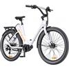 ENGWE P275 ST 250W Bicicletta elettrica per pendolari a motore centrale, 260 km di autonomia massima - Bianco