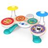 Baby Einstein, Batteria Together in Tune, Connected Magic Touch, giocattolo musicale in legno, 4 modalità di riproduzione e 10 melodie, volume regolabile, a partire da 12 mesi, multicolore