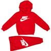 NIKE NKN CLUB FRENCH TERRY SET rosso (U10)