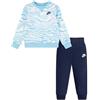 NIKE B NSW PAINT YF FT CREW SET CELESTE/BLU (U90)