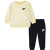 NIKE B NSW PAINT YF FT CREW SET GIALLO/NERO (023)
