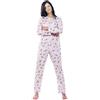 Pavis Pigiama per donna con cerniera posteriore Wellness 991 - S