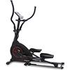 BH Fitness Easy Flex G852 Bicicletta Ellittica Magnetica Pieghevole. 20 kg. 45 cm. Programmi predefiniti e Personalizzabili