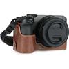 MegaGear Custodia per fotocamera in vera pelle Ever Ready compatibile con Nikon Z30 (Marrone)