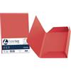FAVINI 25 cartelline 3 lembi LUCE 200gr 24,5x34,5cm rosso scarlatto FAVINI