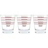 VIA CREMA ITALPARTS 3 Bicchieri per Caffè Espresso Shot Glass, Misurini Dosatori (3 PEZZI) Accessori di Alta Qualità per Macchine Caffè Professionali