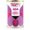 Natural code 404 cane manzo patate dolci e mirtilli 400 gr