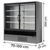 Frigo Murale Salumi, Bibite E Latticini Olbia Con Porte Battenti -1°C/+5°C Profondità 57 cm Personalizzabile - Frigo Murale Salumi, Bibite E Latticini Olbia Con Porte Battenti 100 cm
