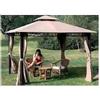 A.C. GAZEBO EDEN 3X3 MT IN ALLUMINIO CON TELI LATERALI POLIESTERE DA GIARDINO