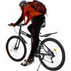 Donened Mountain bike pieghevole da 26 pollici, 21 marce, bicicletta pieghevole con freni a disco anteriore e posteriore, sospensione completa MTB per adolescenti adulti (nero, rosso)