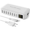 Rsydmny Caricatore USB, caricatore USB, ricarica multipla a 8 porte, più dispositivi con schermo LED, alimentatore di rete per iPhone 15/14/13/Pro/Max/Plus iPad Samsung Galaxy S23 S22 pixel, colore
