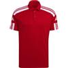 adidas Uomo Polo Shirt (Short Sleeve) Sq21 Polo, Team Power Red/White, GP6429, LT2