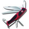 Victorinox, Ranger 55 Grip, Coltello Svizzero, Originale, Multiuso, Campeggio, 12 Funzioni, Lama, grande, Apriscatole, Bloccabile, Lama a una mano