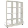Da Valeria Modulo Libreria con 12 vani (L.90 x P.24 x H.131) cm, colore bianco nordico