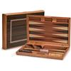 Yellow Mountain Imports, Set Backgammon Intarsiato in Legno, Dorne - con Pedine e Accessori, Tabellone 33 centimetri