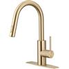 KRAUS Oletto KPF-2620SFACB - Rubinetto da cucina estraibile con montaggio superiore QuickDock in bronzo champagne antico senza macchie