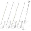 Cefrank Kit di Illuminazione Sottopensile a Forma di V - 4pz Barre Luminose LED Dimmerabili da 31,5 cm più Eleganti per Illuminazione Continua di Vetrine e Mensole - 1200lm, 12W - Bianco Puro 6000K