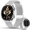 fremtudmy Smartwatch Uomo Donna Rotondo, 1,39'' Orologio Smart Watch con Chiamata Bluetooth, Contapassi Cardiofrequenzimetro Polso Fitness Tracker Sportivo Digitale per Android IOS
