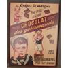 Antic Line Targa metallica quadrata cioccolato, 50 x 38 cm