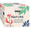 KREUL 49440 - Set Natura, 4 x 50 ml, vernice a base d'acqua, realizzata con materie prime naturali e sostenibili, cremosa, ad asciugatura rapida e resistente alla luce, per numerose superfici.