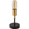 wiheajuora Piccola Lampada Da Tavolo Industriale Luce Notturna E27 60W Lampada Da Scrivania Nightstand Illuminazione per camera da letto, soggiorno o ufficio (senza lampadina)