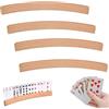 JAWAI 4 Pezzo Carte Gioco a Mani Libere, Mani Libere Porta Carte da Gioco, Porta Carte da Gioco Design Curvo, Portacarte da Gioco in Legno, Giochi di Carte Liberano le Mani, Per Anziani, Adulti e Bambini