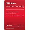 McAfee Internet Security | 3 Installazioni | Licenza annuale | Per PC, cellulari e tablet