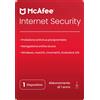 McAfee Internet Security | Adatto a 1 dispositivo | 1 anno | Windows, Mac, Android e iOS