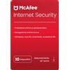 McAfee Internet Security | 10 Installazioni | Licenza annuale | Per PC, cellulari e tablet