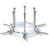 AMAZBEE Espansore anale in metallo 6 viti in acciaio inox espansore anale divaricatore di labbra Dimensioni regolabili dilatatore estensore pene buttplug SM sex toys per uomini donne coppie spina