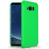 N NEWTOP Cover Compatibile per Samsung Galaxy S8 Plus, Custodia TPU SOFT Gel Silicone Ultra Slim Sottile Flessibile Case Posteriore Protettiva (Verde Fluo)