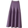 SUIUOI Gonna Lunga Donna Inverno Vita Alta Vintage,Lana Maxi Gonne Vita Elastica Lunga e Linea ad A,Elegante Lunga Gonna A-Line Plissettata Svasata Gonne