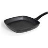 LACOR - 26858 - Padella grill antiaderente, grill quadrato Java, alluminio di alta qualità, adatta per tutti i tipi di piani cottura, compresi induzione